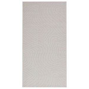 vidaXL Innen- und Au&szlig;enteppich PALMERAS Creme 150 x 80 cm Polyester