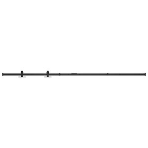 vidaXL Mini Schiebet&uuml;rbeschlag Set f&uuml;r Schrankt&uuml;ren Carbonstahl 183 cm