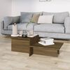 vidaXL Couchtisch Braun Eichen-Optik 111,5x50x33 cm Holzwerkstoff
