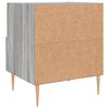 vidaXL Nachttische 2 Stk. Grau Sonoma 40x35x47,5 cm Holzwerkstoff