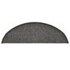vidaXL Stufenmatten 15 Stk. 56x17x3 cm Dunkelgrau Halbrund