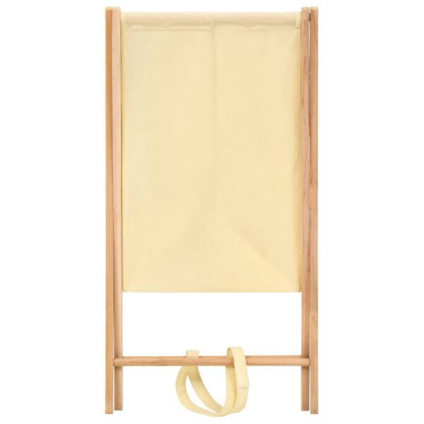 vidaXL Wäschekorb Zedernholz und Stoff Beige 42x41x64 cm