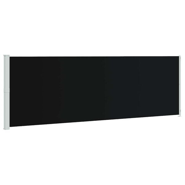 vidaXL Seitenmarkise Ausziehbar 200x600 cm Schwarz