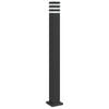 vidaXL Wegeleuchte mit Steckdose Schwarz 110 cm Aluminium