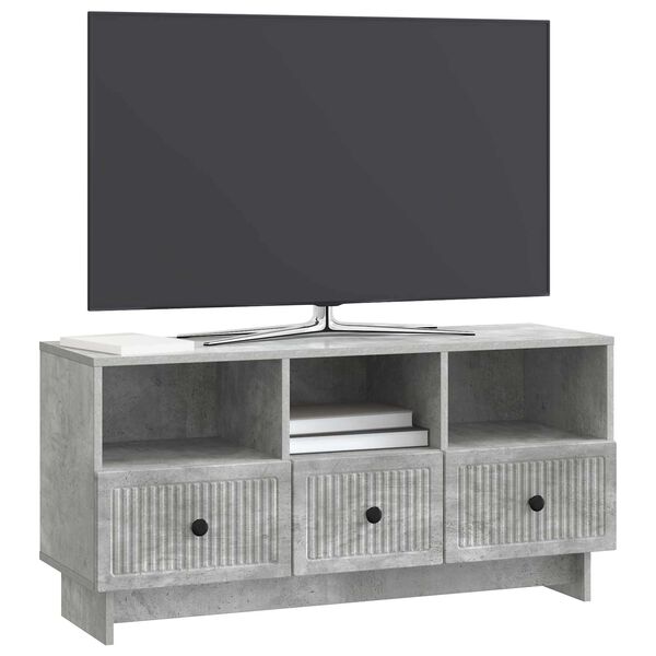 vidaXL TV-Schr&auml;nk Betongrau 102 x 34,5 x 50 cm Holzwerkstoff