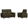 vidaXL Sofa-Set 2 pcs Olivegr&uuml;n Kunstwildleder