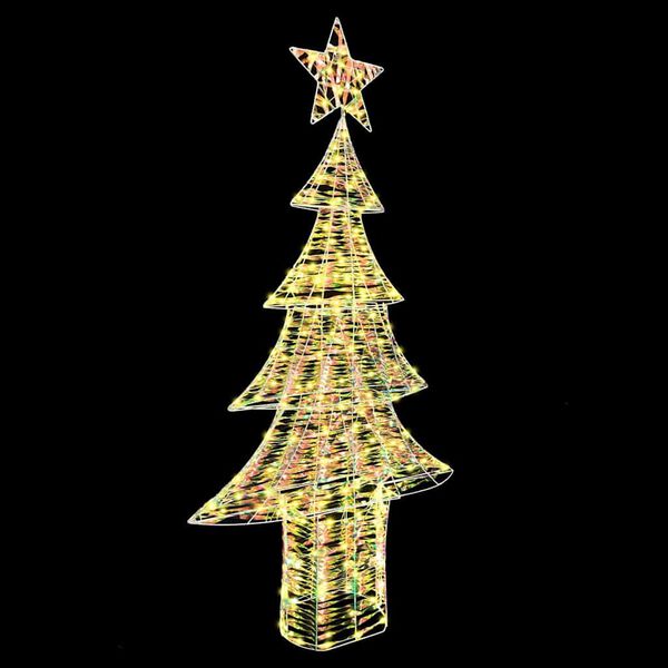 vidaXL Weihnachtsbaum mit 240 LEDs Warmwei&szlig; 180 cm Haustier