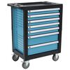 vidaXL Werkstattwagen mit 270 Werkzeugen Stahl Blau