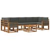 vidaXL Outdoor-Sofagarnitur 6 stk. Natur und Anthrazit