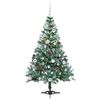 vidaXL K&uuml;nstlicher Weihnachtsbaum Gr&uuml;n 150 cm PVC und Stahl