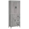 vidaXL Highboard Grau Sonoma 69,5x34x180 cm Holzwerkstoff