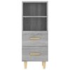 vidaXL Sideboard Grau Sonoma 34,5x34x90 cm Holzwerkstoff