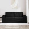 vidaXL Sofa 140cm Schwarz Metall
