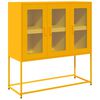 vidaXL Sideboard Senfgelb 100,5x39x107 cm Kaltgewalzter Stahl