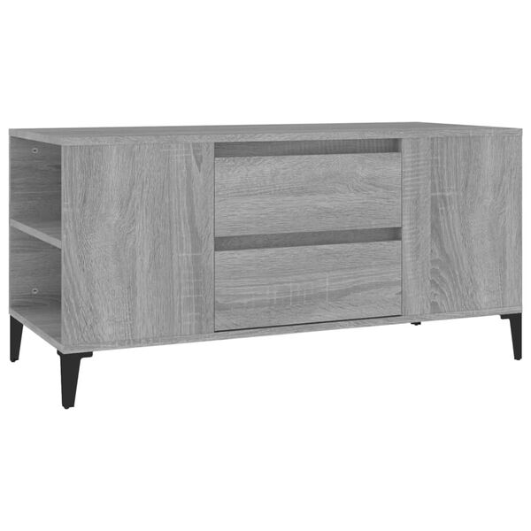 vidaXL TV-Schrank Grau Sonoma 102x44,5x50 cm Holzwerkstoff