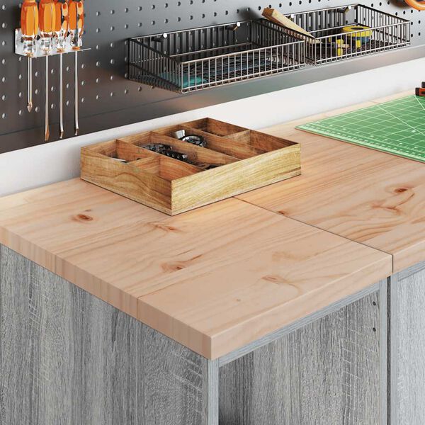 vidaXL Garagen-Aufbewahrungsschrank Grau Sonoma Massivholz Kiefer