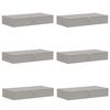 vidaXL Aufbewahrungsbox 6 stk. Vliesstoff 100 x 50 x 18 cm 90 l Grau