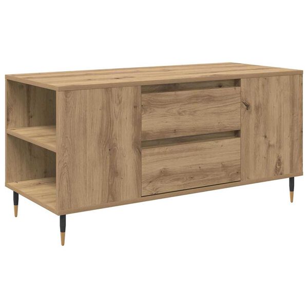 vidaXL Couchtisch Artisan-Eiche 102 x 44,5 x 50 cm Holzwerkstoff