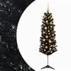 vidaXL K&uuml;nstlicher schmaler Weihnachtsbaum mit Weihnachtskugel 120 cm