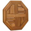 vidaXL Tischplatte 40x40x2,5 cm Achteckig Massivholz Teak