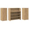 vidaXL Empfangstheke Artisan-Eiche 180x50x103,5 cm Holzwerkstoff