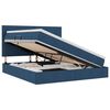 vidaXL Aufbewahrungsbett mit Matratze Blau 180 x 200 cm Stoff