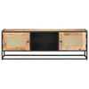 vidaXL TV-Schrank 120x30x40 cm Raues Mangoholz und Wiener Geflecht