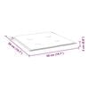 vidaXL Gartenstuhl-Kissen 6 Stk. Creme 50x50x2 cm Oxford-Gewebe