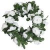 vidaXL Weihnachtskr&auml;nze Blumen 6 Stk. Fr&uuml;hlingsrosen Wei&szlig; 250 cm