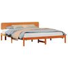 vidaXL Bettrahmen Wachsbraun 180 x 200 cm Massives Kiefernholz