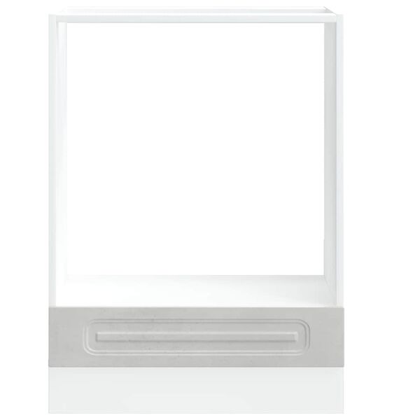 vidaXL Herdumbauschrank Kalmar Betongrau Holzwerkstoff