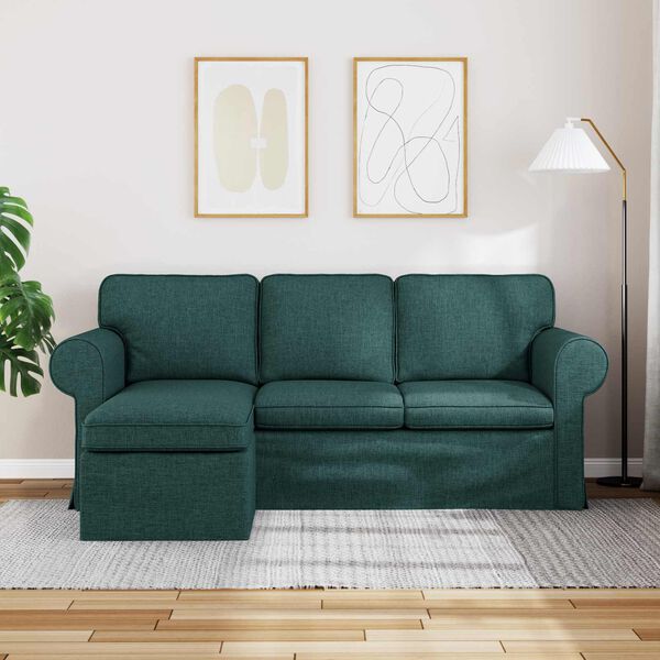 vidaXL Sofa Dunkelgr&uuml;n
