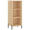 vidaXL Sideboard Sonoma-Eiche 34,5x32,5x90 cm Holzwerkstoff