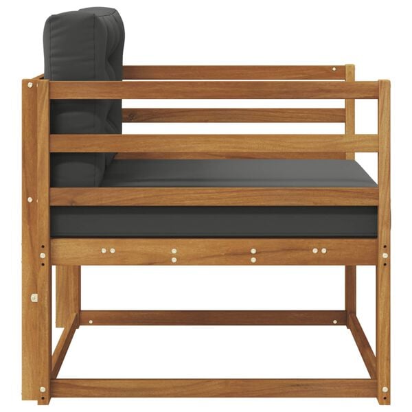 vidaXL Outdoor Mittelsofa Massivholz Akazie Natur