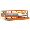 vidaXL Tagesbett mit Schubladen Wachsbraun 80x200 cm Massivholz Kiefer