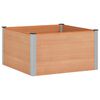 vidaXL Hochbeet Braun 100 x 100 x 54 cm WPC und Aluminium