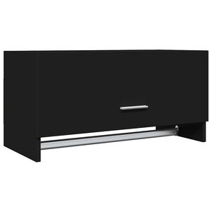 vidaXL Kleiderschrank Schwarz 70x32,5x35 cm Holzwerkstoff