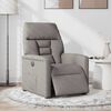 vidaXL Relaxsessel Elektrisch Taupe Stoff