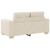 vidaXL Sofa 2 pcs Beige Leinenmischgewebe