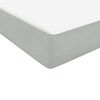 vidaXL Boxspringbett mit Matratze Hellgrau 90x210 cm Samt