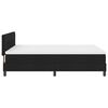 vidaXL Boxspringbett mit Kopfteil Schwarz 140 x 190 cm Stoff