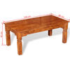 vidaXL Couchtisch Massivholz 110x60x45 cm