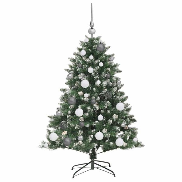 vidaXL K&uuml;nstlicher Weihnachtsbaum mit 150 LEDs mit St&auml;nder Gr&uuml;n 120 cm