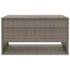 vidaXL Outdoor-Kissenbox Grau 100x55x55,5 cm Poly Rattan