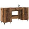 vidaXL Schreibtisch mit Regal Altholz 140 x 50 x 75 cm Holzwerkstoff