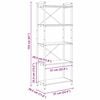 vidaXL B&uuml;cherregal Sonoma-Eiche 60 x 30 x 155 cm Holzwerkstoff