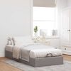 vidaXL Ottoman-Bett ohne Matratze Taupe 90x190 cm Stoff