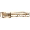 vidaXL Outdoor-Sofagarnitur 7 pcs Wei&szlig; Massivholz Akazie
