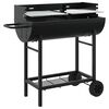 vidaXL Holzkohlegrill 96,5 x 42,5 x 88,5 cm Schwarz