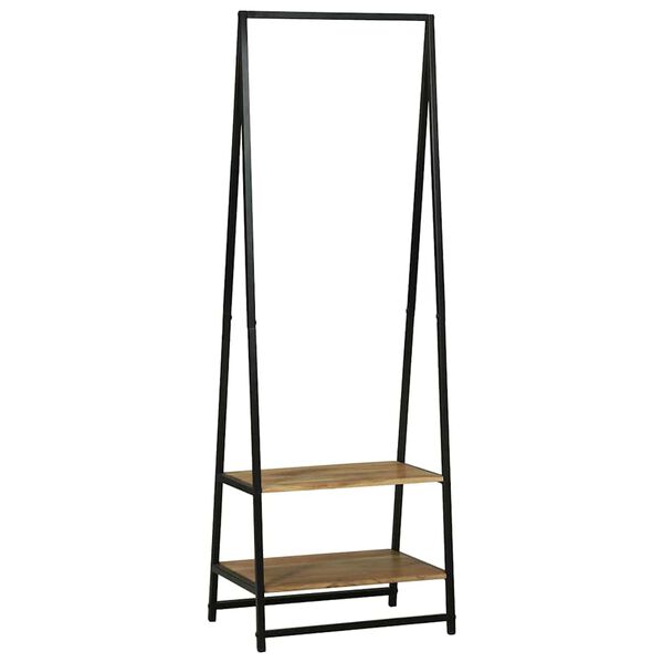 vidaXL Kleiderst&auml;nder Schwarz 60 x 45 x 180 cm Massivholz Akazie